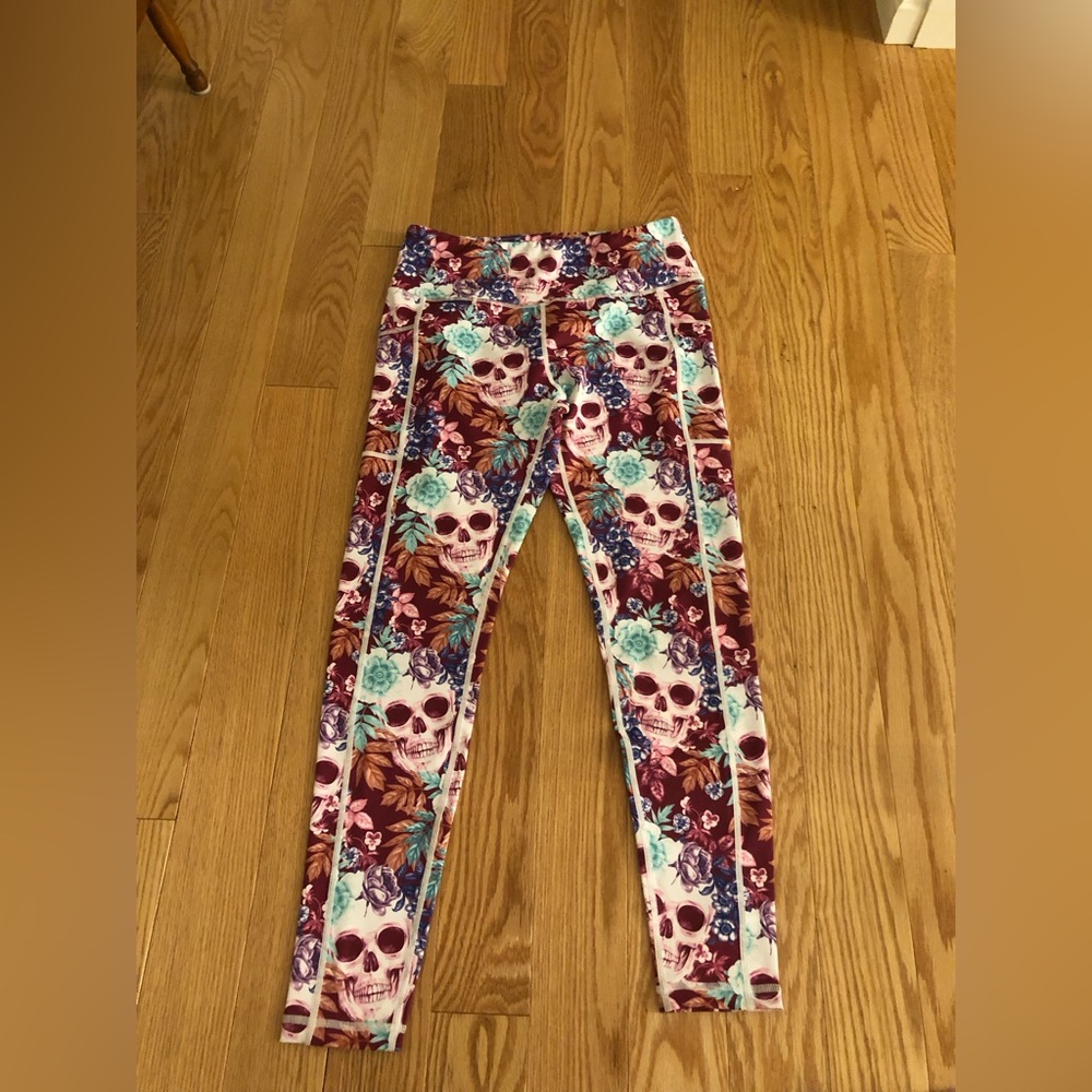 CVG Tropical Skulls Full Length leggings